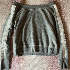 Abercrombie Off The Shoulder Sweatshirt